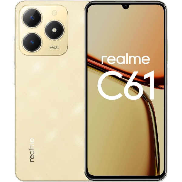 Мобильный телефон Realme C61 2024 Android 8/128 Гб золотой